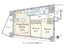 【東京都/新宿区富久町】ピアース四谷 間取り図