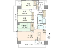 【埼玉県/ふじみ野市新田】イニシアふじみ野 間取り図