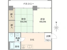 【京都府/京都市左京区聖護院山王町】パレステート日生熊野 間取り図