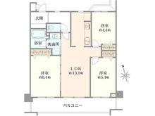 【神奈川県/横浜市瀬谷区阿久和西】ニックガーデンハイム三ツ境 間取り図