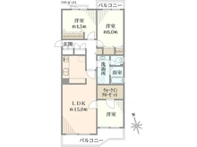 【神奈川県/横浜市青葉区あざみ野】あざみ野団地3-3-4号棟 間取り図