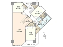【神奈川県/横浜市瀬谷区五貫目町】マークスプリングス・メゾンC 間取り図