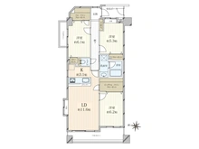【東京都/葛飾区四つ木】ダイアパレスグランデージ四ツ木 間取り図