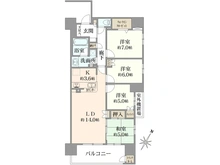 【埼玉県/所沢市緑町】デュオヒルズ新所沢駅前 間取り図