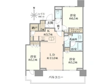 【埼玉県/所沢市東住吉】シティタワー所沢クラッシィ 間取り図