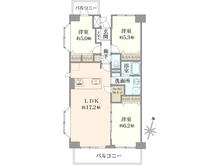【埼玉県/さいたま市西区大字指扇領別所】ライオンズマンション大宮指扇弐番館 間取り図