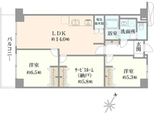 【埼玉県/さいたま市南区内谷】ネオコーポ浦和けやきの棟 間取り図
