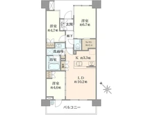 【埼玉県/さいたま市浦和区東岸町】パークホームズ浦和東岸町 間取り図