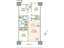 【埼玉県/さいたま市浦和区仲町】プラウド浦和 間取り図
