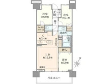 【埼玉県/さいたま市浦和区常盤】プラウド浦和常盤テラス 間取り図