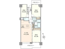 【埼玉県/川口市川口】川口五丁目パーク・ホームズ 間取り図