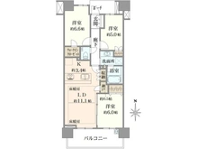 【埼玉県/さいたま市浦和区仲町】プラウド浦和仲町マークス 間取り図