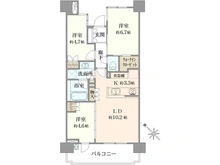 【埼玉県/さいたま市浦和区東岸町】パークホームズ浦和東岸町 間取り図