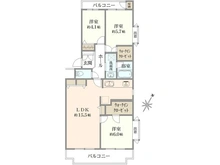 【埼玉県/さいたま市浦和区領家】シティ・コア浦和領家 間取り図