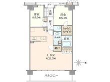 【埼玉県/さいたま市南区根岸】プラウド南浦和 間取り図