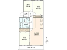 【埼玉県/さいたま市浦和区岸町】コープ野村浦和岸町 間取り図