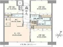 【埼玉県/さいたま市南区文蔵】浦和南パーク・ホームズ弐番館 間取り図