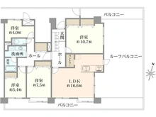 【埼玉県/川口市幸町】川口幸町パーク・ホームズ 間取り図