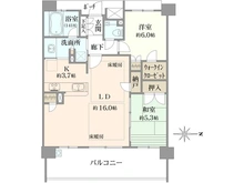 【埼玉県/さいたま市浦和区仲町】プラウド浦和仲町アクアフォーレ 間取り図