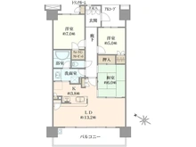 【埼玉県/さいたま市南区文蔵】ローレルコート南浦和 間取り図