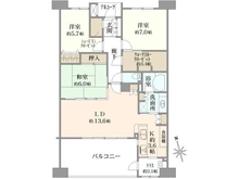 【埼玉県/さいたま市見沼区春野】プロムナード大宮春野B棟2番館 間取り図