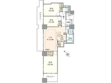 【埼玉県/さいたま市浦和区高砂】エイペックスタワー浦和 間取り図