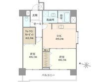 【埼玉県/さいたま市浦和区常盤】クラスタ浦和常盤町 間取り図