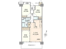 【埼玉県/さいたま市浦和区上木崎】リビオ浦和上木崎グランセーヌ 間取り図