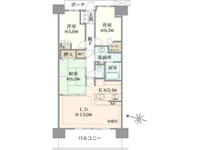 【埼玉県/さいたま市浦和区前地】プラウドシティ浦和ガーデンコート 間取り図