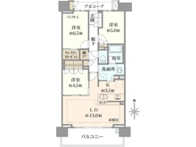 【埼玉県/さいたま市浦和区仲町】オーベル浦和レジデンス 間取り図