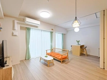 【埼玉県/川口市栄町】プラウドタワー川口クロス リビング・ダイニング：（奥）洋室