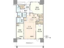 【埼玉県/さいたま市浦和区高砂】URAWA THE TOWER 間取り図