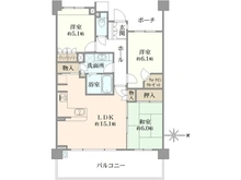 【埼玉県/さいたま市北区日進町】プラウド大宮日進 間取り図