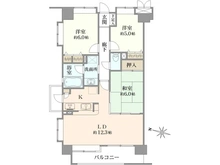 【埼玉県/さいたま市浦和区常盤】ダイアパレス浦和常盤オリヴィエ・ブラン 間取り図