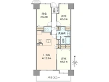 【埼玉県/白岡市白岡】ローヤルシティ白岡 間取り図