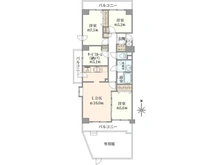 【千葉県/流山市向小金】南柏パーク・ホームズウイングスクエア 間取り図