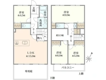 【千葉県/柏市松葉町】コープタウン北柏 間取り図