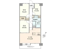 【千葉県/松戸市六高台】メゾンエクレーレ松戸六高台 間取り図