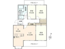 【千葉県/柏市ひばりが丘】レクオス柏 間取り図