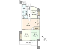 【神奈川県/平塚市高浜台】パークサイド平塚 4号棟 間取り図