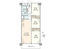 【千葉県/松戸市新松戸】新松戸中央パークハウス  B棟 間取り図