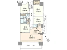 【千葉県/流山市おおたかの森東】シティテラスおおたかの森ステーションコート 間取り図
