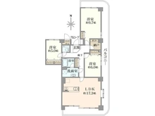 【埼玉県/三郷市さつき平】パークフィールドみさと三街区二号館 間取り図