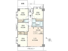 【千葉県/松戸市大金平】ジェイシティ松戸 間取り図
