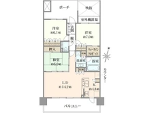 【千葉県/流山市おおたかの森南】ザ・フォレストレジデンスブライトリーフ 間取り図