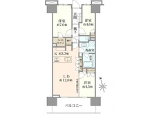 【千葉県/柏市小青田】パークホームズ柏たなか 間取り図