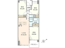【千葉県/松戸市河原塚】シティパル八柱 間取り図