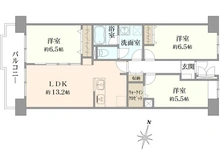 【千葉県/松戸市河原塚】グーディシュ松戸八柱 間取り図