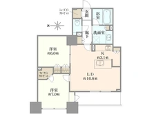 【東京都/新宿区四谷】ライオンズ四谷タワーゲート 間取り図