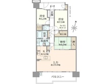 【千葉県/我孫子市我孫子】アクア・レジデンス 間取り図